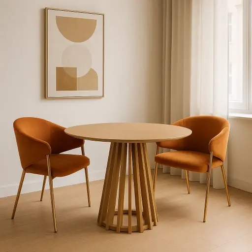 Lot de 2 chaises de salle à manger Letizia - Rouille