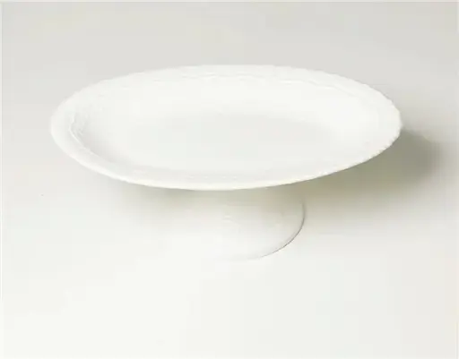 Plateau à fruits oval blanc- 5022
