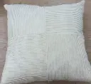 Coussin Annabella blanc - 43 x 43 cm