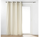 Rideau a oeillets. 140 x 240 cm bouclette unie wooly naturel
