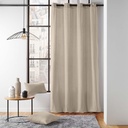 Rideau a oeillets 135 x 260 cm coton/polyester recycle grs twily lin