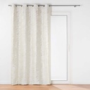 Rideau a oeillets 140 x 260 cm velours imprime metallise marius