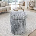 Pouf gris 'Céleste'