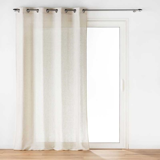 Rideau a oeillets 140 x 240 cm polyester/lin uni pauline