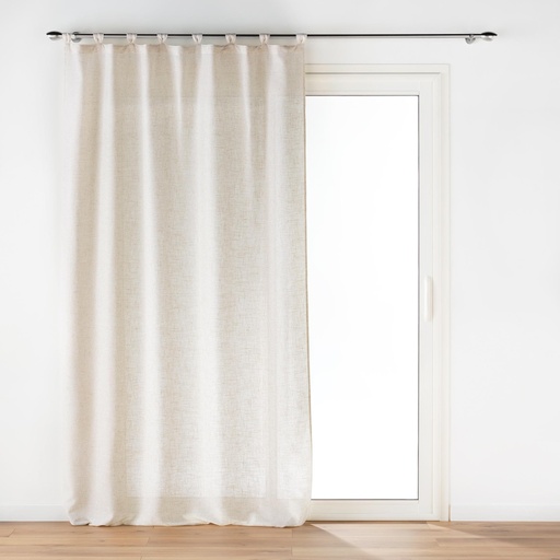 Rideau a passants 140 x 240 cm polyester/lin uni pauline