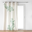 Rideau à oeillets 140 x 260 cm coton/polyester imprime nymphea des. place