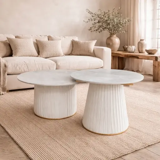 Ensemble de 2 tables basses - "MARGOT"