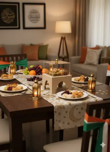 Presentoir carré simili avec cloche 15.5*15.5*21.5 cm