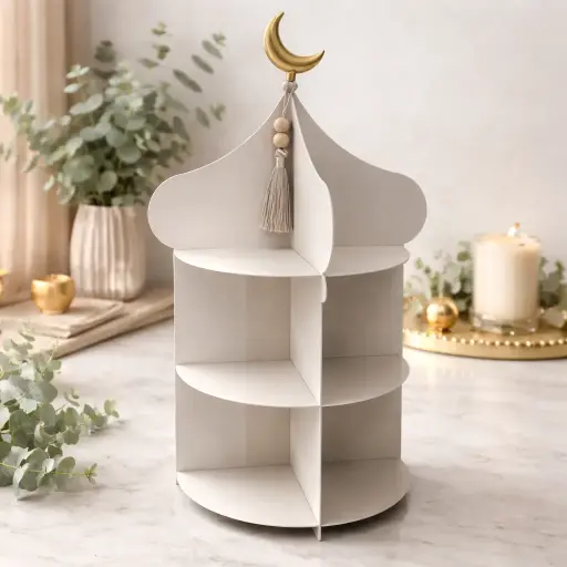 Présentoir 3 niveaux 28.5*28.5*52