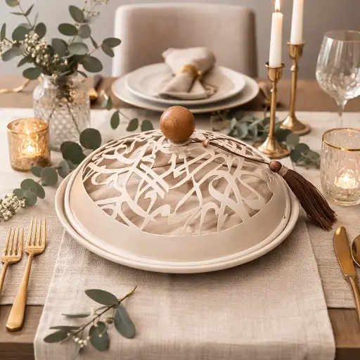 presentoir a cloche metal arabic Φ26*13