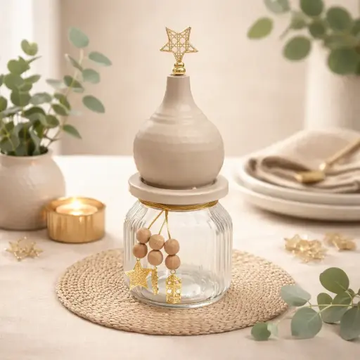 bocal a dome martelé 11*11*25 