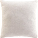 Coussin dehoussable compresse 45 x 45 cm polyester/lin uni pauline