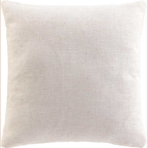 Coussin dehoussable compresse 45 x 45 cm polyester/lin uni pauline