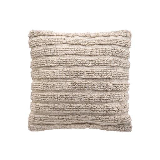 Housse de coussin +encart 40 x 40 cm coton/polyester+fils metal. kiyo