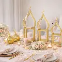 Support apperitif minaret or 10*10*36cm - Nadya