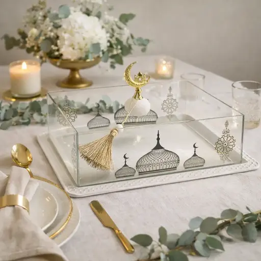 Plateau a cloche orientale 38*27*19.5cm - Noria