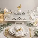 Support apperitif sur pied  cloche orientale 32.5*13*23.5cm - Assia