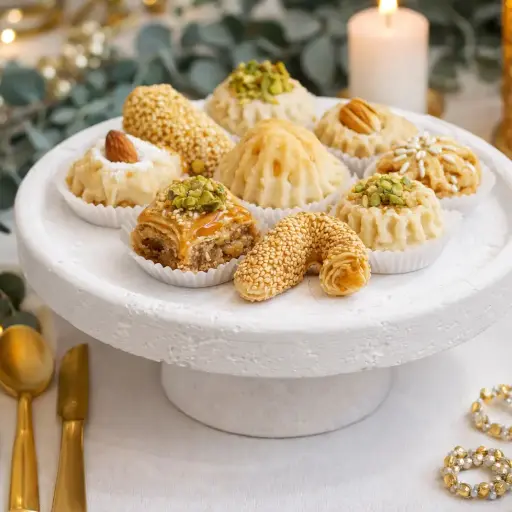 Plateau sur pied effet pierre 15cm - Yaren