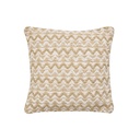 Coussin dehous. compresse 40x40 cm coton/polyes fantaisie+fil met loumeo naturel