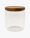 Bocal verre couvercle acacia 450ml