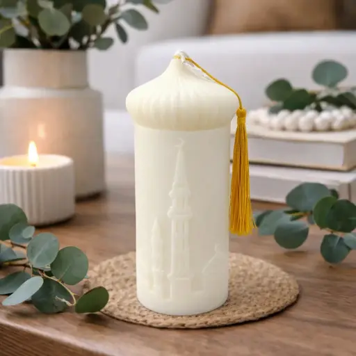 bougie eid minaret 6.5*6.5*18CM 