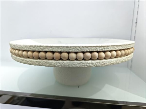 Présentoir pierre et perles ⌀ 34  x 13 cm