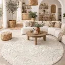 Tapis 160cm rond - "MALAGA"