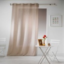 Panneau a oeillets 140 x 240 cm effet lin tisse haltona naturel