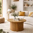 Table basse "Léandre" Ø90*55 cm - Kit