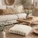 Coussin beige 40*40 cm - "VICTOR"