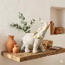 Éléphant 28*14*30 cm - "Sérénité d'Or"