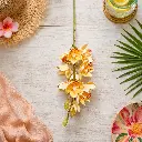 Tige Cymbidium jaune crème 75 cm
