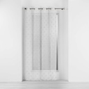 Panneau a oeillets 140 x 240 cm voile sable brode olympia gris