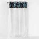Pao 140 x 240 cm voile sable+top imp. or+frange ad