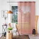 Panneau a oeillets 140 x 240 cm voile sable sandra rose