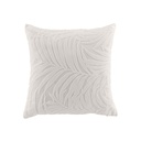 Housse de coussin +encart 40 x 40 cm velours devore natureo