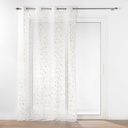 Panneau a oeillets 140 x 280 cm voile sable metallise floressia or