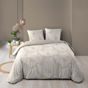 Parure 3 p. 240 x 220 cm imprime 57 fils allover amanda naturel