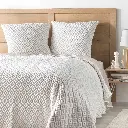 Couvre lit 2p mat.+2 hc 60x60 240 x 260 cm jersey/microfibre joana