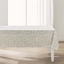 Nappe rectangle 145 x 240 cm polyester imprime milova naturel