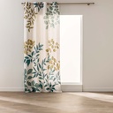 Rideau a oeillets 140 x 260 cm polyester/lin imprime ilona