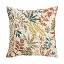 Coussin dehoussable compresse 45 x 45 cm polyester/lin imprime hailey