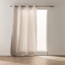 Rideau a oeillets 140 x 240 cm polycoton uni+fantaisie cirana