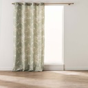 Rideau a oeillets 140 x 240 cm polycoton imprime metallise alanis