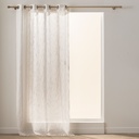 Panneau a oeillets 140 x 260 cm effet lin tisse sigma