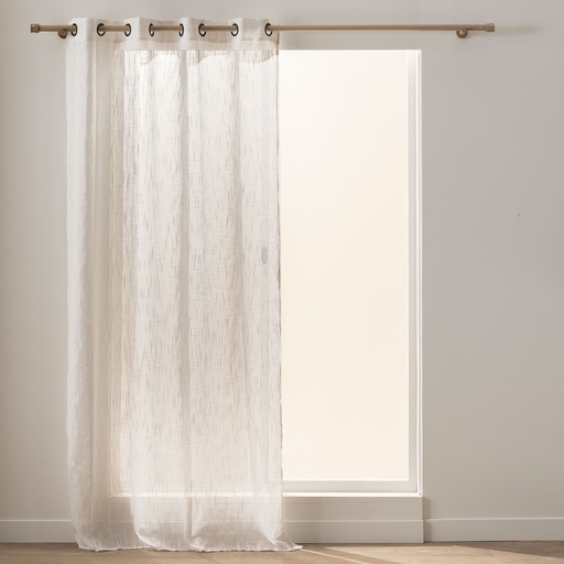 Panneau a oeillets 140 x 260 cm effet lin tisse sigma