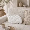 Coussin blanc cassé 20*35 cm - "ARTHUR"