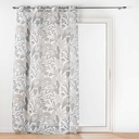 Panneau a oeillets 140 x 240 cm voile sable imprime tilda blanc