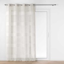 Panneau a oeillets 140 x 240 cm effet lin tisse janice lin