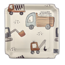 Assiettes bords festonnés et ondulés motifs dinosaures x10